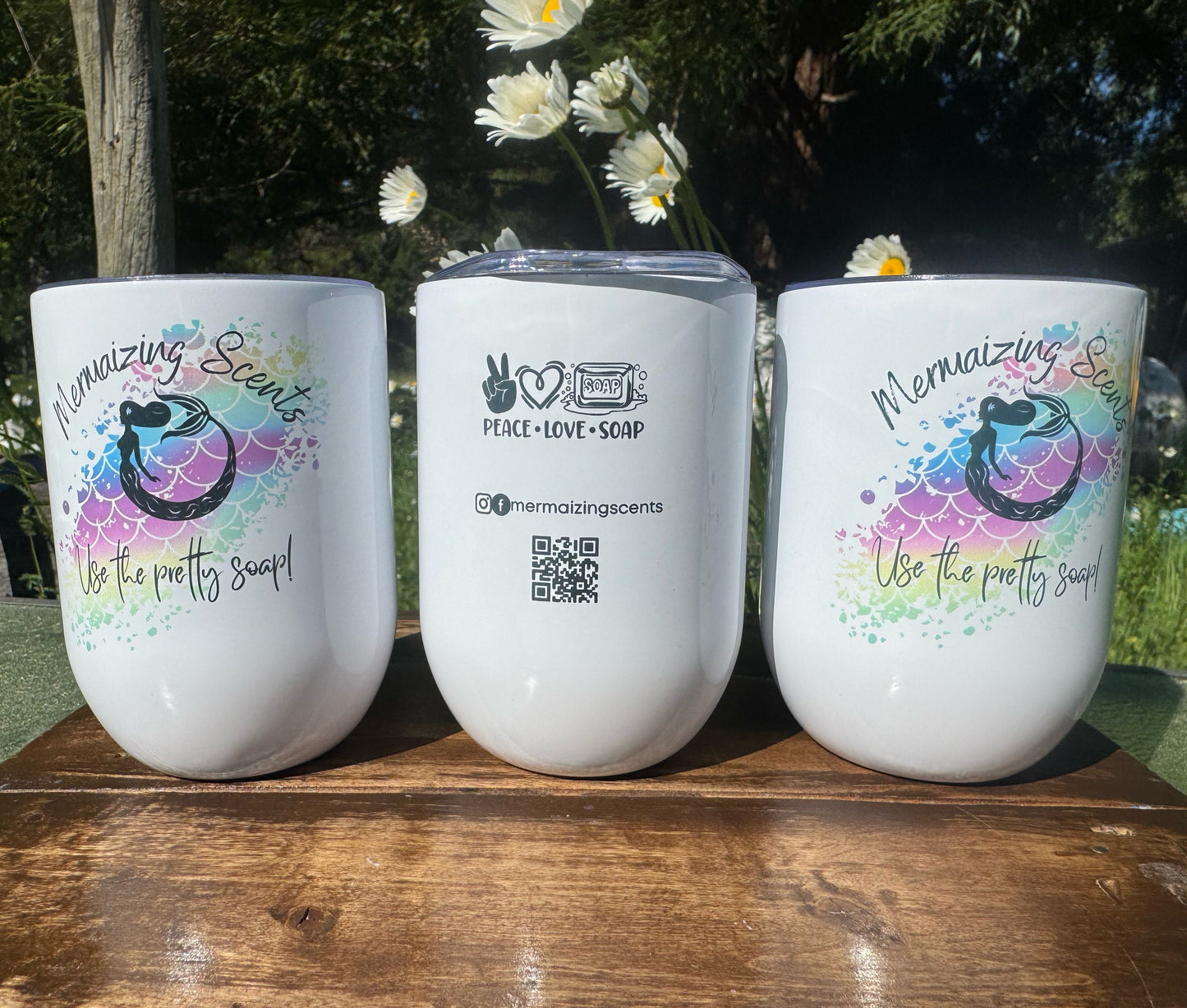 Stemless wine glasses - Mermaizing Scents 🧜🏾‍♀️🍷