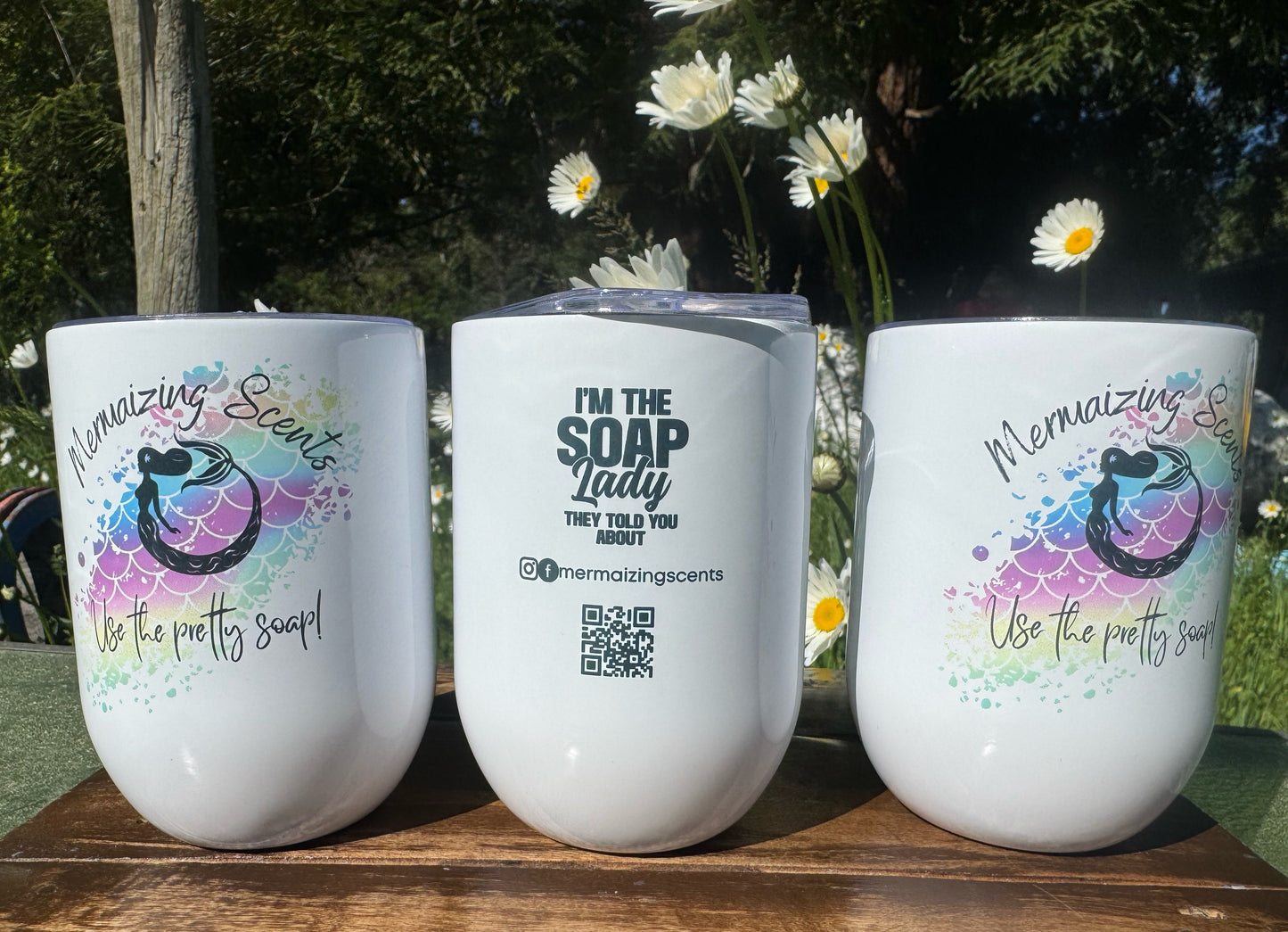 Stemless wine glasses - Mermaizing Scents 🧜🏾‍♀️🍷