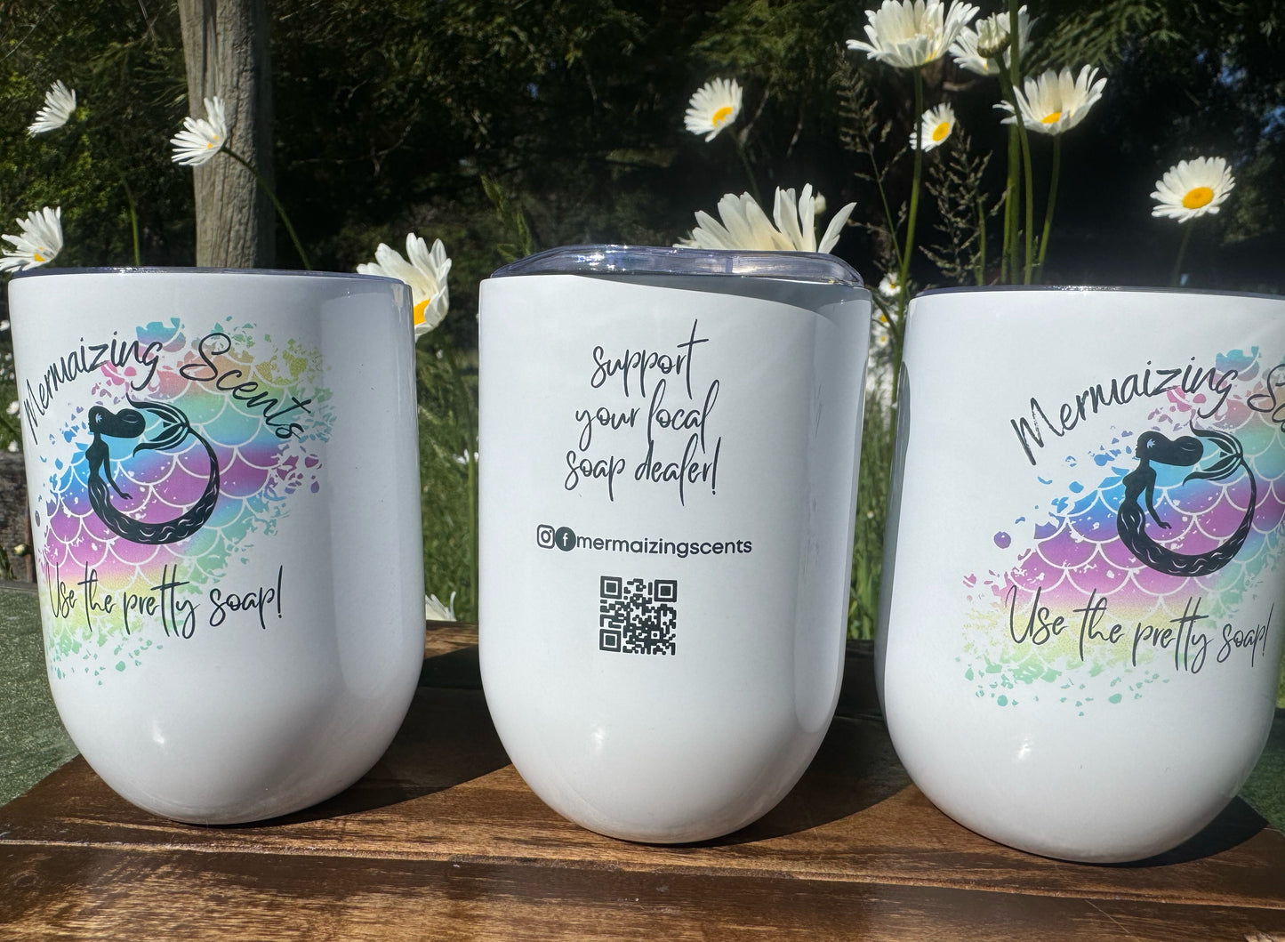 Stemless wine glasses - Mermaizing Scents 🧜🏾‍♀️🍷